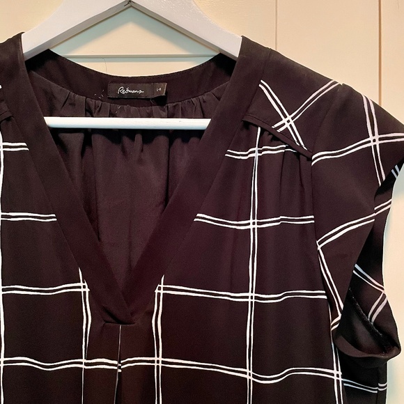 Reitmans Black & White Shift Dress Size L - Picture 2 of 4